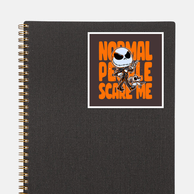 Normal Scare-none glossy sticker-estudiofitas
