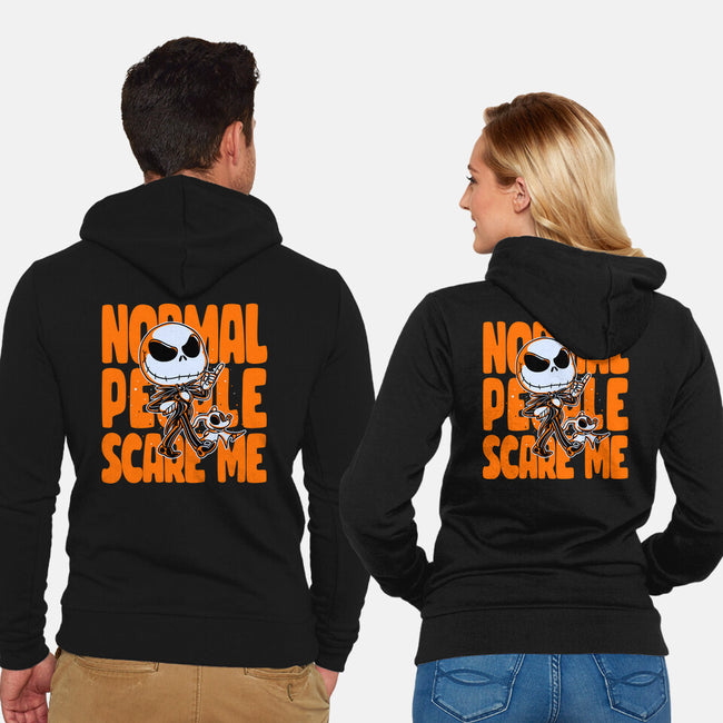 Normal Scare-unisex zip-up sweatshirt-estudiofitas