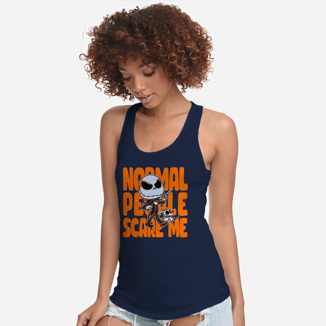 Normal Scare-womens racerback tank-estudiofitas