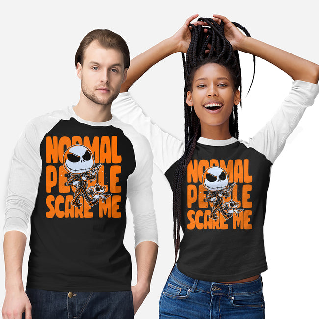 Normal Scare-unisex baseball tee-estudiofitas