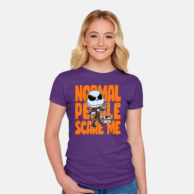 Normal Scare-womens fitted tee-estudiofitas