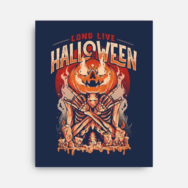 Long Live Halloween-none stretched canvas-eduely