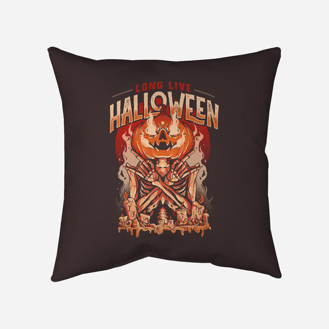 Long Live Halloween-none removable cover w insert throw pillow-eduely