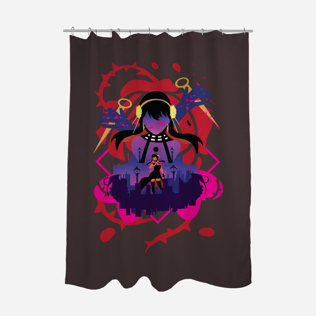 The Assassin-none polyester shower curtain-SwensonaDesigns
