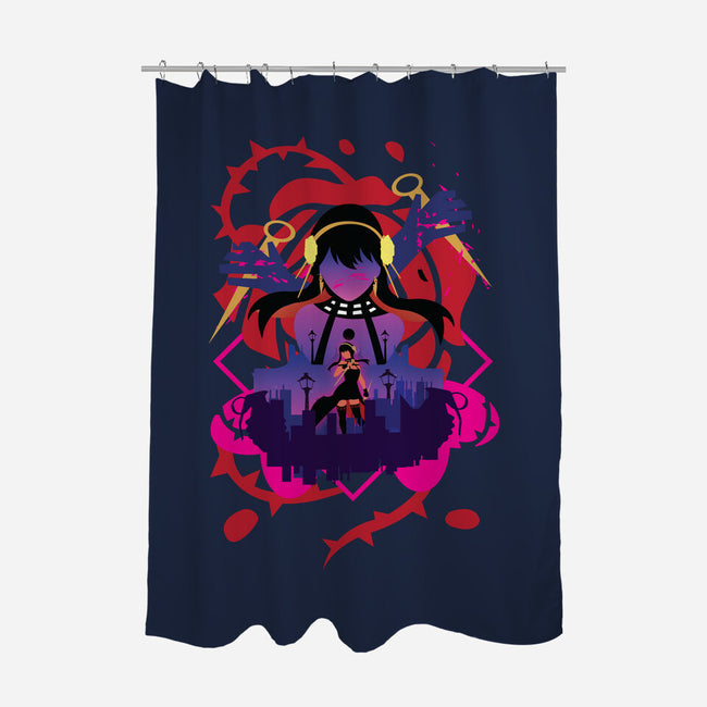 The Assassin-none polyester shower curtain-SwensonaDesigns