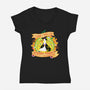 Do Spooky Things On Purpose-womens v-neck tee-SwensonaDesigns