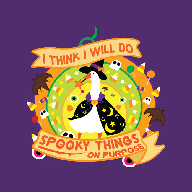 Do Spooky Things On Purpose-none polyester shower curtain-SwensonaDesigns