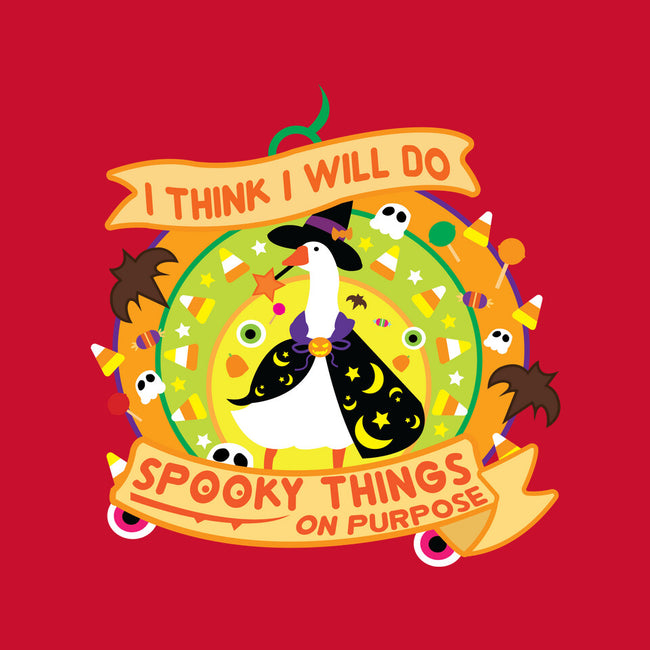 Do Spooky Things On Purpose-womens basic tee-SwensonaDesigns