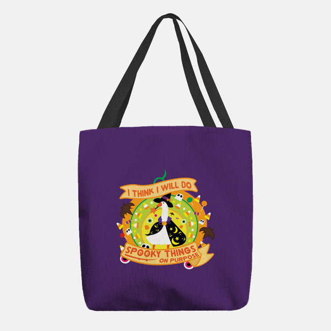 Do Spooky Things On Purpose-none basic tote bag-SwensonaDesigns