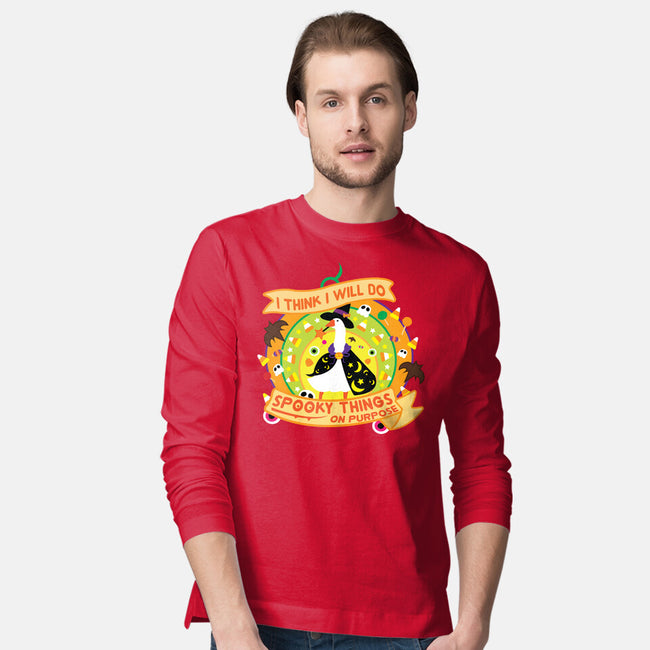 Do Spooky Things On Purpose-mens long sleeved tee-SwensonaDesigns