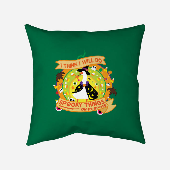 Do Spooky Things On Purpose-none removable cover w insert throw pillow-SwensonaDesigns