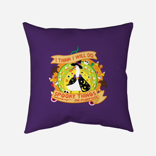 Do Spooky Things On Purpose-none removable cover throw pillow-SwensonaDesigns