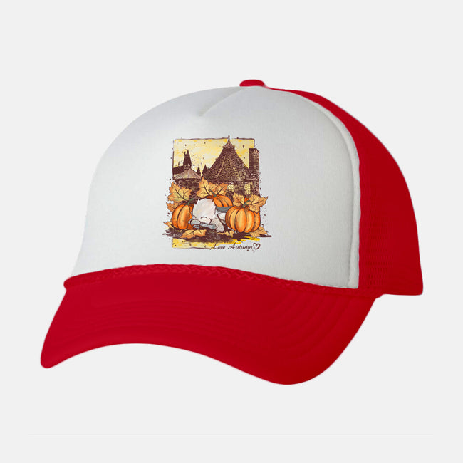 Love Autumn-unisex trucker hat-fanfabio