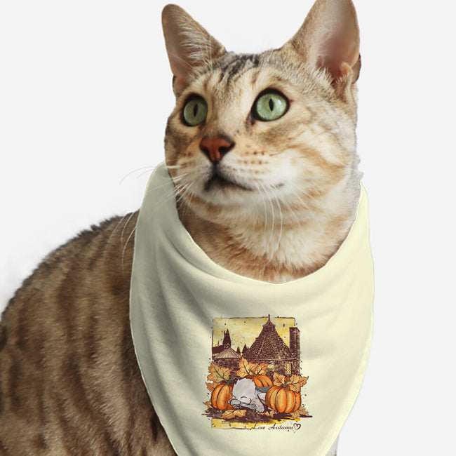 Love Autumn-cat bandana pet collar-fanfabio