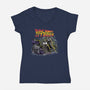 Back To The Trash-womens v-neck tee-zascanauta