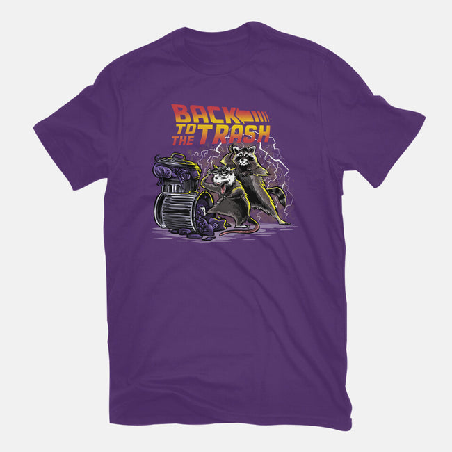 Back To The Trash-womens fitted tee-zascanauta