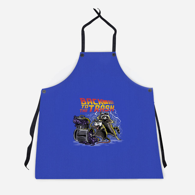 Back To The Trash-unisex kitchen apron-zascanauta