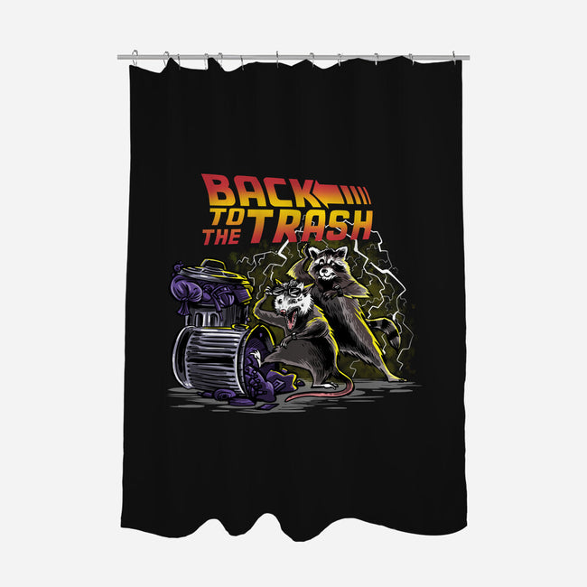 Back To The Trash-none polyester shower curtain-zascanauta