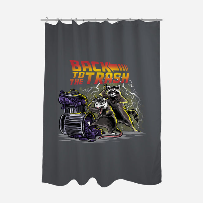 Back To The Trash-none polyester shower curtain-zascanauta