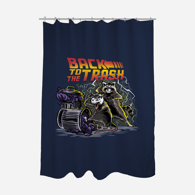 Back To The Trash-none polyester shower curtain-zascanauta