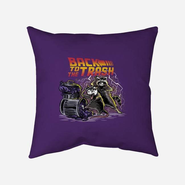 Back To The Trash-none removable cover w insert throw pillow-zascanauta