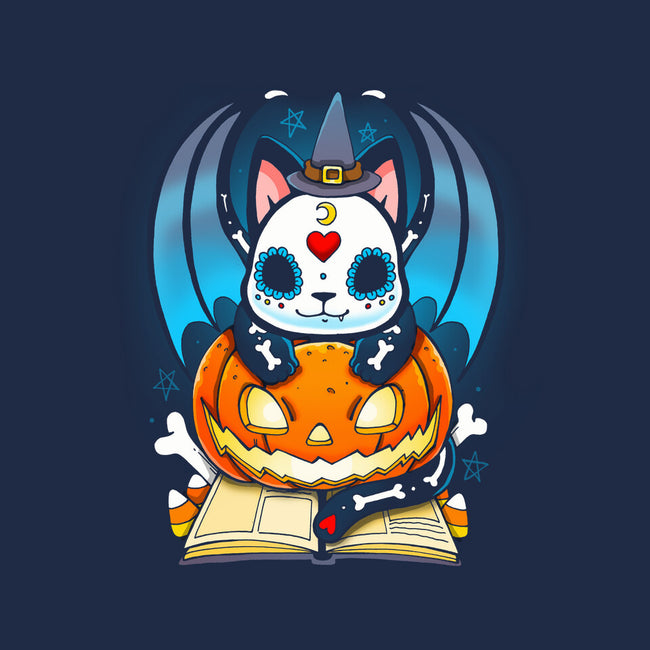 Kitten Halloween-womens basic tee-Vallina84