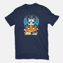 Kitten Halloween-womens fitted tee-Vallina84