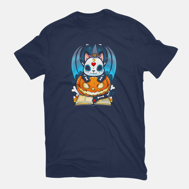 Kitten Halloween-mens basic tee-Vallina84