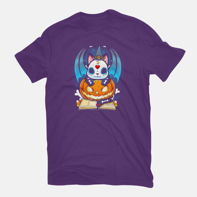 Kitten Halloween-mens basic tee-Vallina84