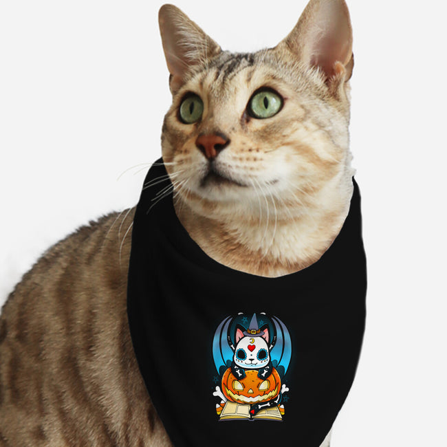 Kitten Halloween-cat bandana pet collar-Vallina84