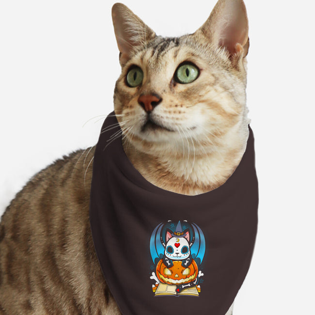 Kitten Halloween-cat bandana pet collar-Vallina84