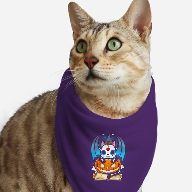 Kitten Halloween-cat bandana pet collar-Vallina84