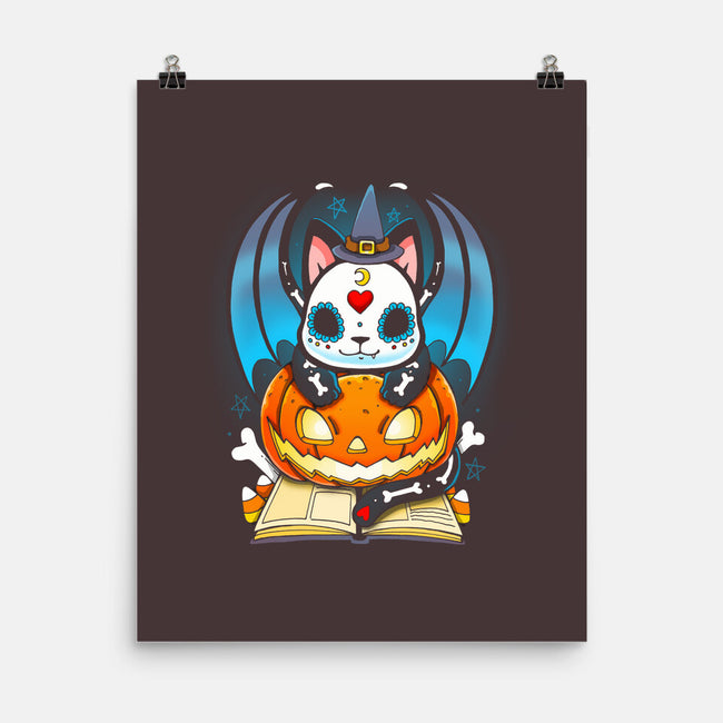 Kitten Halloween-none matte poster-Vallina84