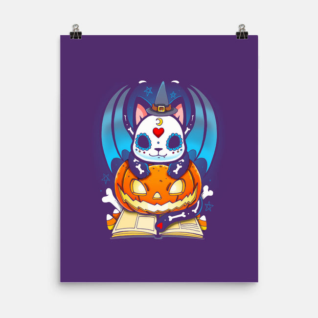 Kitten Halloween-none matte poster-Vallina84