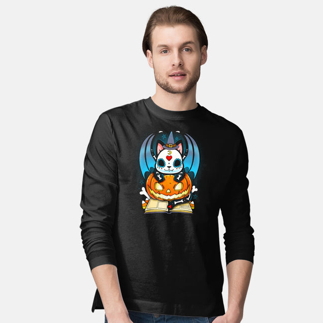 Kitten Halloween-mens long sleeved tee-Vallina84