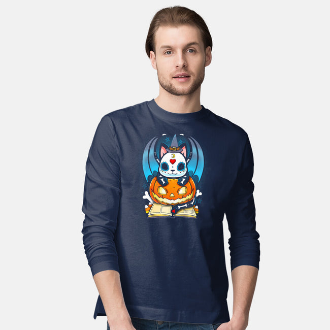 Kitten Halloween-mens long sleeved tee-Vallina84