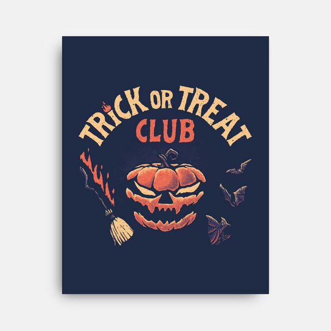 Trick Or Treat Club-none stretched canvas-teesgeex