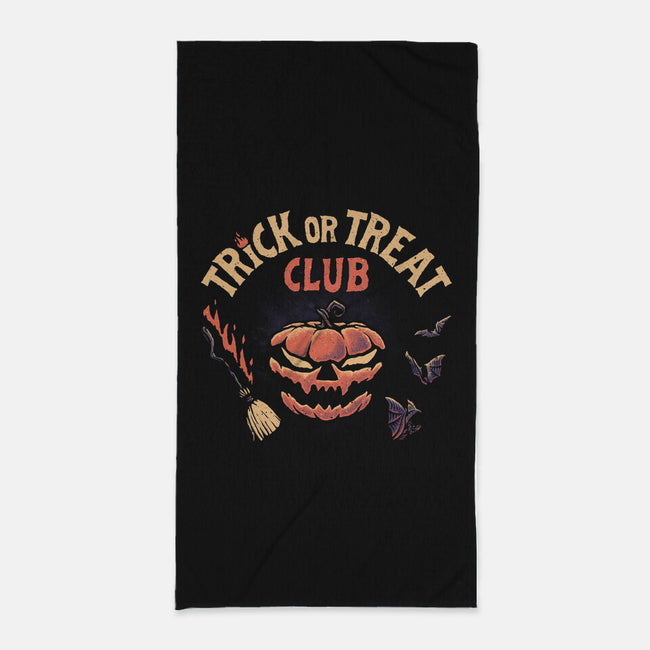 Trick Or Treat Club-none beach towel-teesgeex