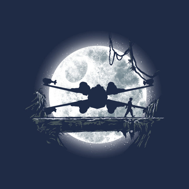 Moonlight Rebel-womens fitted tee-rocketman_art