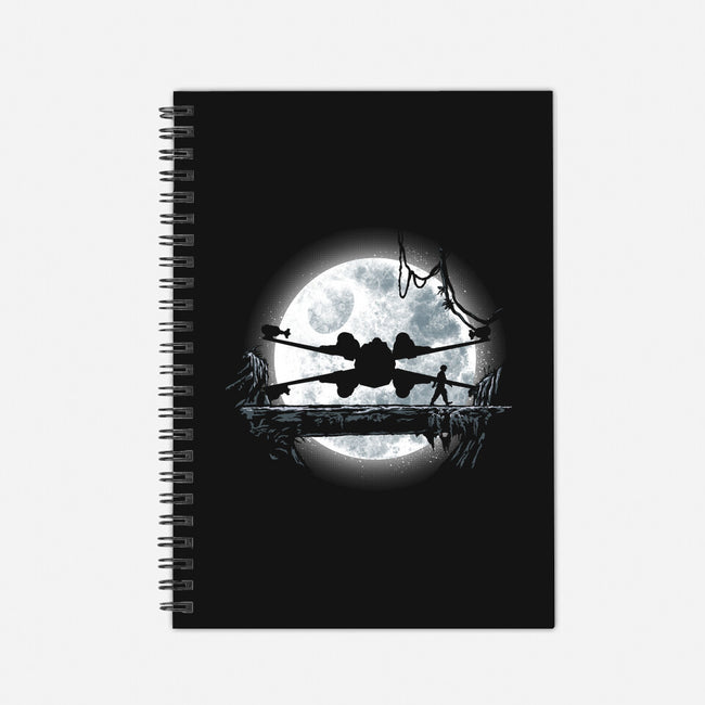 Moonlight Rebel-none dot grid notebook-rocketman_art