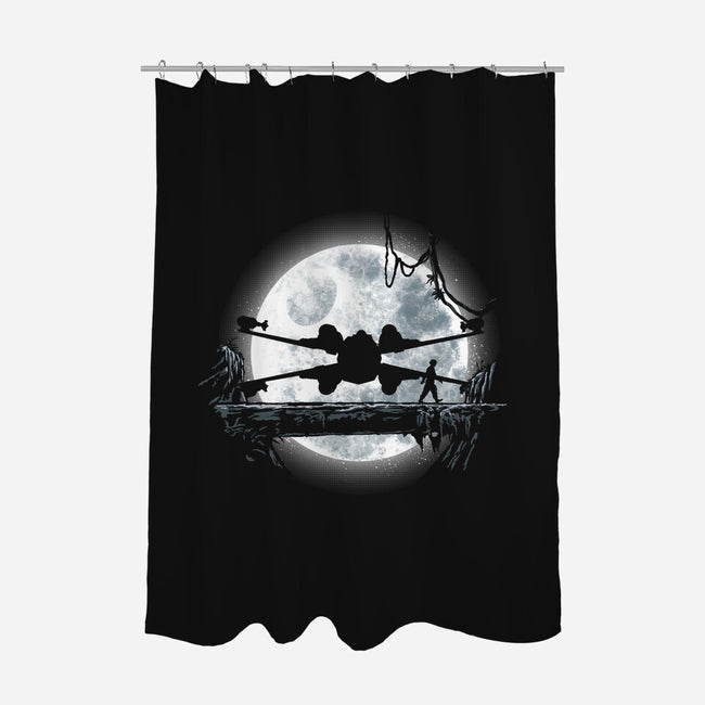 Moonlight Rebel-none polyester shower curtain-rocketman_art