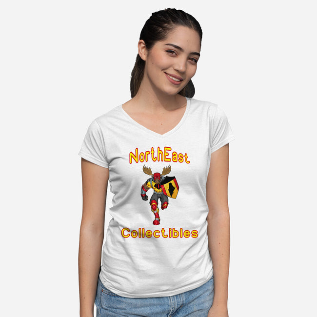 Northeast Collectibles-womens v-neck tee-Northeast Collectibles