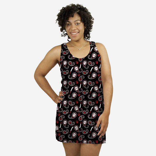 Friday The 13th Paisley-womens all over print racerback dress-Vitaliy Klimenko