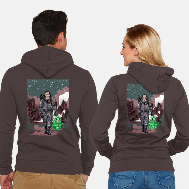 Busterlorian-unisex zip-up sweatshirt-zascanauta