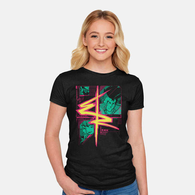 CyberRunners-womens fitted tee-StudioM6