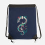 Spirited Graffiti-none drawstring bag-Fearcheck