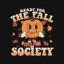Ready For The Fall of Society-womens v-neck tee-RoboMega