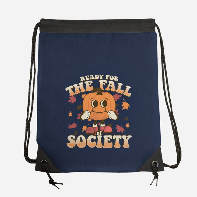 Ready For The Fall of Society-none drawstring bag-RoboMega