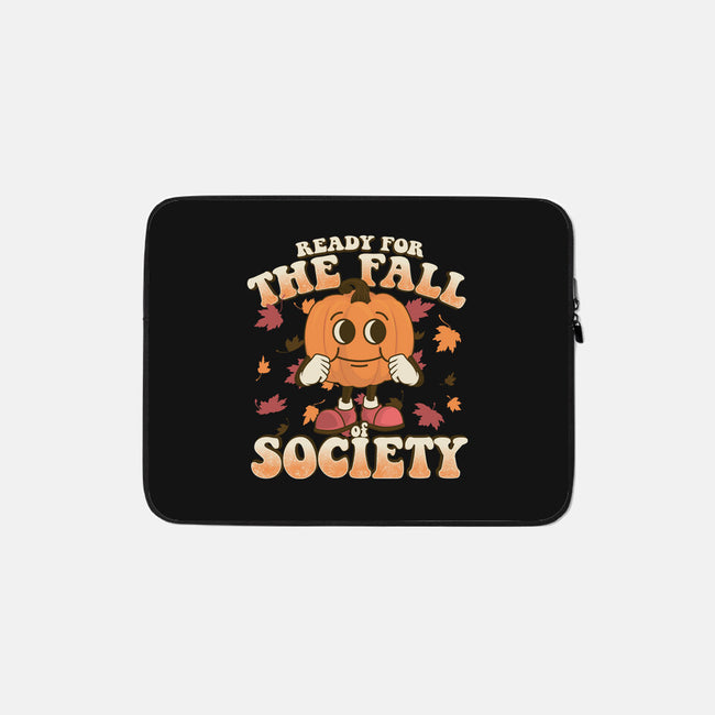 Ready For The Fall of Society-none zippered laptop sleeve-RoboMega