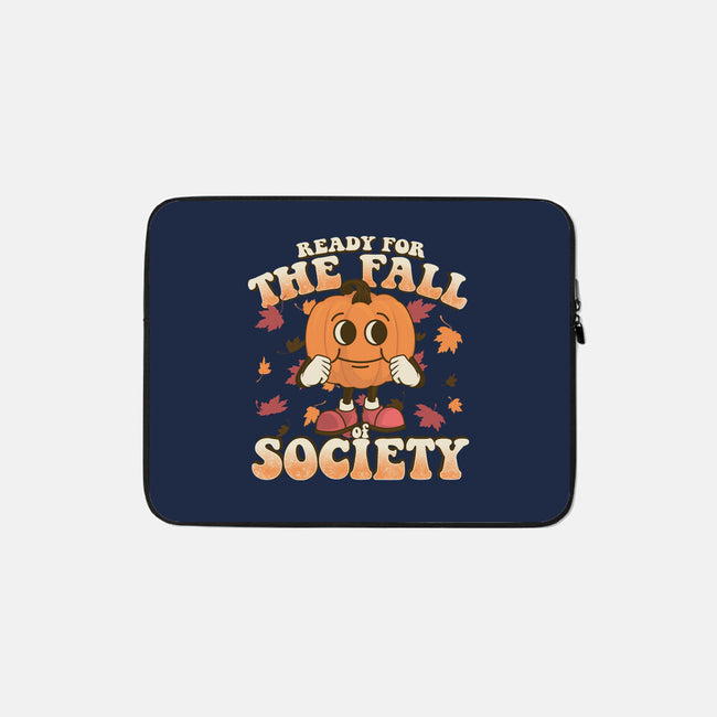 Ready For The Fall of Society-none zippered laptop sleeve-RoboMega